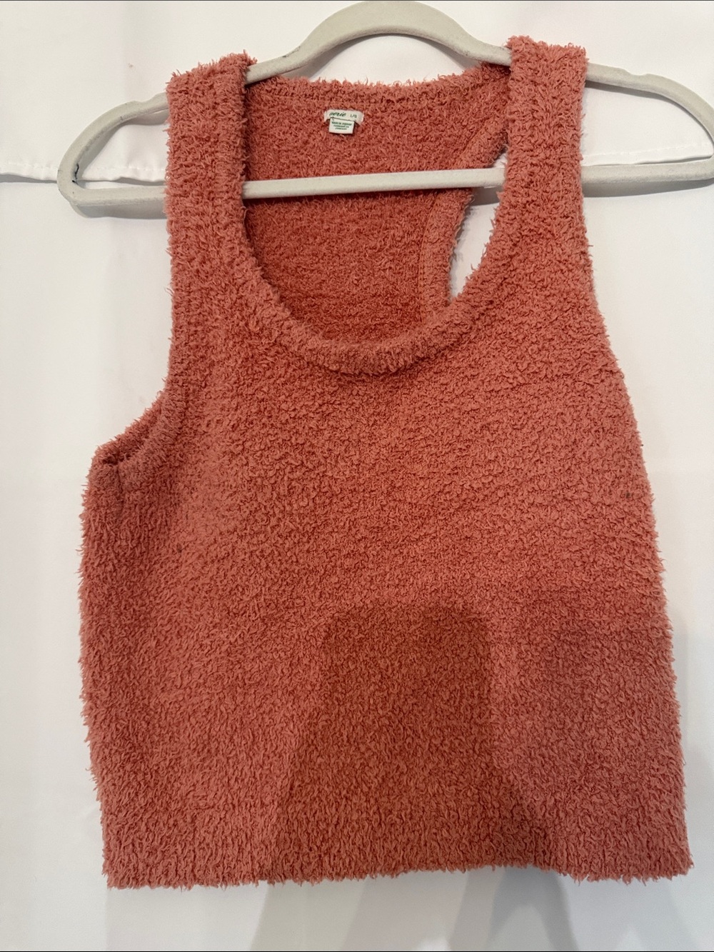 Aerie fuzzy knit tank top